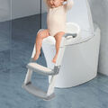 Toilettentrainer Toilettenaufsatz Sitz Toilettensitz mit Treppe für Kinder WC~
