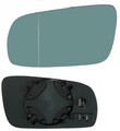 Spiegelglas links für VW Seat Skoda Spiegel Glas Asphärisch Blau getönt Heizung