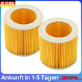 1-3X Patronen Kit Filter für Kärcher WD 2, WD 3, WD 3 Premium, WD 3 P Extension