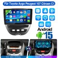 Für Toyota Aygo Peugeot 107 Citroen C1 Android 15 Carplay Autoradio GPS NAVI+FM