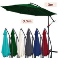 Sonnenschirm UV-Schutz Strand Gartenschirm Regenschirm 3/3.5m Garten Ampelschirm
