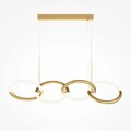 Hängeleuchte Pendelleuchte Esszimmerlampe LED Ring Designlampe gold beweglich
