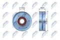 Spannrolle Keilrippenriemen NTY RNK-AU-059 für VW GOLF PLUS 5 5M1 521 TIGUAN 4 6