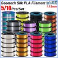 5/10kg Geeetech Silk PLA 3D Drucker Filament 1,75mm 1kg/rolle Seide Farben PLA