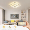 Wohnzimmer LED Deckenlampe Deckenleuchte 90W Dimmbar Modern mit Fernbedienung