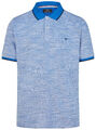 Fynch-Hatton Poloshirt Casual Fit Piqué Kontrastkragen hellblau