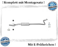 Mittelschalldämpfer für Toyota Yaris 1.0 48/50KW Auspuff Mitteltopf Montagesatz 