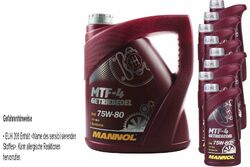12 Liter Original MANNOL Getriebeöl MTF-4 Getriebeoel 75W-80 Gear Oil 11224314