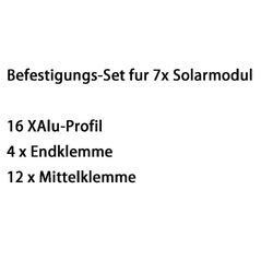 Solarmodul Halterung Alu Solar Befestigungssystem Trapezblech PV Montageschiene