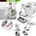 Toilettentrainer Toilettensitz Lerntöpfchen WC Sitz mit Treppe für 1~7 Kinder DE