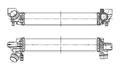 Ladeluftkühler für BMW F45 1.5 X1 F48 X2 F39 Mini Countryman F60 NRF 309115