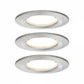 Paulmann Einbauleuchte LED Coin Nova rund 6,5W Eisen 3er-Set 3-Stufen-Dimmbar