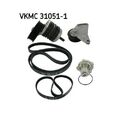 1x Wasserpumpe + Keilrippenriemensatz SKF VKMC 31051-1 passend für ALFA ROMEO