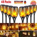 Solarleuchten 8er Set Solar Fackel Gartenfackeln mit Flammeneffekt Solarlampen~