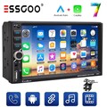 Doppel 2DIN Autoradio Apple CarPlay/Android Auto Bluetooth TouchScreen Kamera 7"