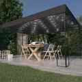 LED Pavillon 3x3/3x4m Gartenpavillon Festzelt Partyzelt Gartenzelt Solar Pavilio