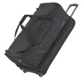 travelite Basics Wheeled Duffle M Reisetasche Trolley Black / Blue schwarz