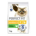 PERFECT FIT (Sensitive 1+) 7kg truthahnreiches Katzentrockenfutter  Katzen