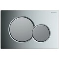 GE Sigma01 BetPl., für 2-Mengen-Spülung hochglanz verchromt / mattverchromt