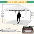 3x3M Pop Up Pavillon Faltpavillon Partyzelt Pavillion Wasserdicht UV-Schutz ~