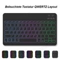 QWERTZ Beleuchtet Tastatur Maus Für Amazon Fire Max 13th/HD 10/HD 10 Plus 2023