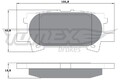 TOMEX Brakes Bremsbelagsatz, Scheibenbremse TX 17-64 für LEXUS
