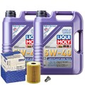 Motoröl 5W40 LIQUI MOLY High Tech 10L+MAHLE Ölfilter+Ölablassschraube