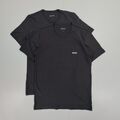  T-Shirt Hugo Boss Herren 2er-Pack schwarz klein normale Passform Baumwolle Crew