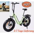 MYATU Elektrofahrrad 250W City e-Bike 20" E-Fahrrad Klapprad 4,0 Fatbike 7-Gänge