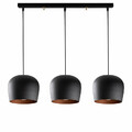 Mercury Row Excalibur Pendelleuchte Deckenleuchte Lampe Linear 3-flammig Schwarz