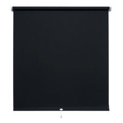Springrollo Schwarz Dunkel Mittelzugrollo Tür Rollo Fensterrollo Sichtschutz