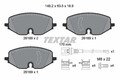 Bremsbelagsatz Scheibenbremse TEXTAR 2616901 für VW GOLF 8 CD1 DA1 Variant CG5 5