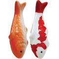 2x Keramik Schwimmfische Aquarium Deko Realistisch Desktop Ornamente