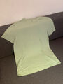 H & M Herren T- Shirt Slim Fit, V-Ausschnitt, hellgrün, Gr. L (gebr.)
