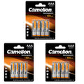 12 x Camelion 600mAh NiMh Akku Accu AAA Micro HR03 1,2V DECT Telefon - 3 x 4er