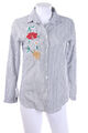 SECONDHAND Shirt Blouse Embroideries S grey