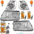 für VW Passat 3B Scheinwerfer Set Blinkleuchte Blinker Weiß H7/H1 96-00+Birnen