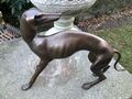 Bronzefarbenes Metall Hund/Phippet 30 cm groß