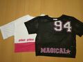 2 T-Shirts Tops PRINCE weiss pink & H&M schwarz Gr. 170 bzw. S