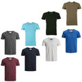 Jack & Jones Herren T-Shirt V-Ausschnitt JJEBASAL V-NECK Regular S M L XL XXL