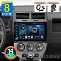 DAB+ 4+64G Android14 Autoradio GPS NAV Apple CarPlay Für Jeep Compass 2007-2009
