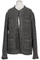 Peter Hahn Strickjacke Damen Cardigan Jacke Gr. EU 38 Wolle Grau #vbw9d8n