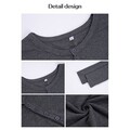 Trendige Langarm Damen T-Shirts mit V-Ausschnitt für stylische Freizeit Outfits