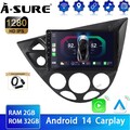 DAB Android 14 CarPlay Autoradio Für Ford Focus MK1 1998-2003 GPS Nav RDS 2G+32G