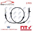 ABS SENSOR DREHZAHLFÜHLER PAAR NTY HCA-RE-022 2PCS V FÜR RENAULT TRAFIC II
