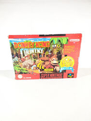 SNES Donkey Kong Country in OVP mit Anleitung Super Nintendo PAL Spiel