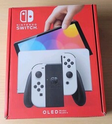 Nintendo Switch OLED-Modell, Weiß, Inkl. OVP, Zubehörpaket, Tasche und 2 Spiele✅