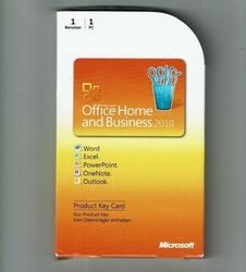 Microsoft Office 2010 Home and Business Edition Word Excel PowerPoint Outlook