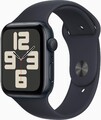 Apple Watch SE 2022 Smartwatch, GPS, 44mm Sportarmband M/L, Mitternacht
