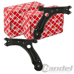 2X FEBI QUERLENKER SATZ UNTEN VORNE PASSEND FÜR VW JETTA LINKS+RECHTS